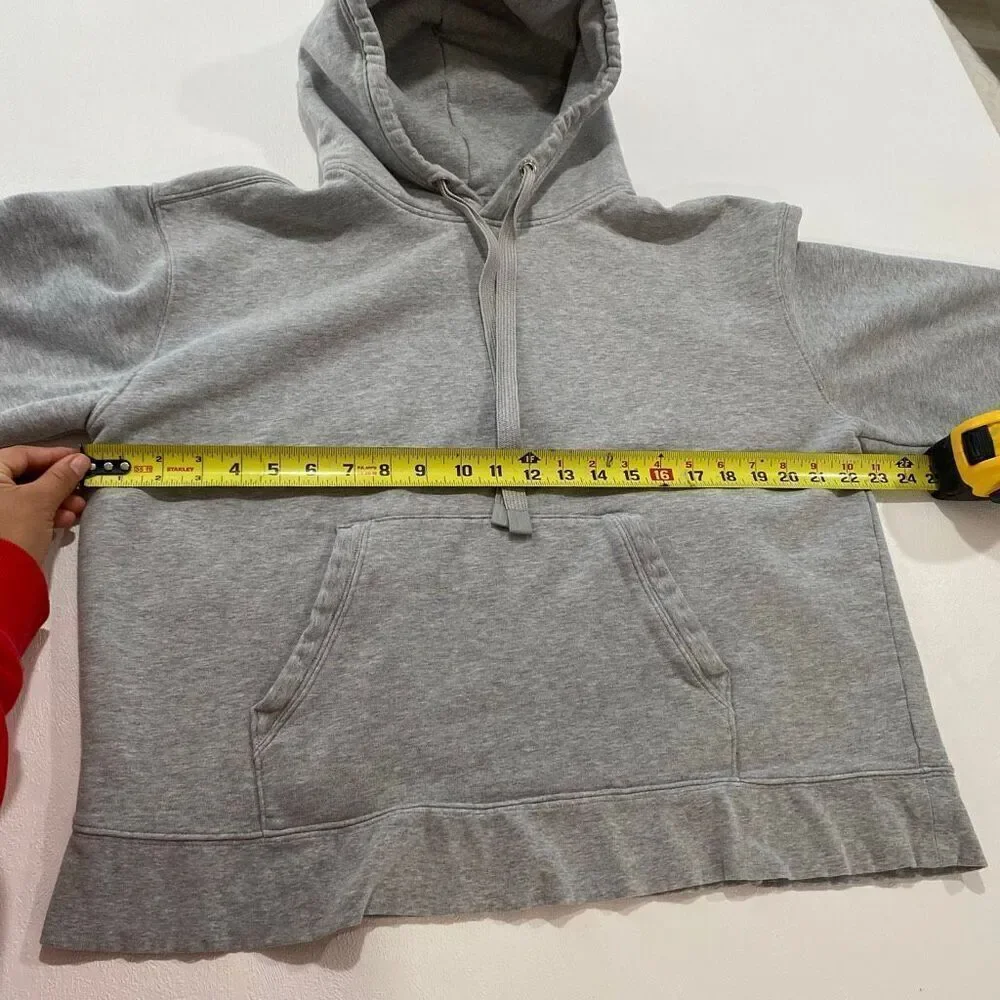 Athleta Gray Fleece Hoodie Size XL Women’s Cozy Pullover Sweatshirt